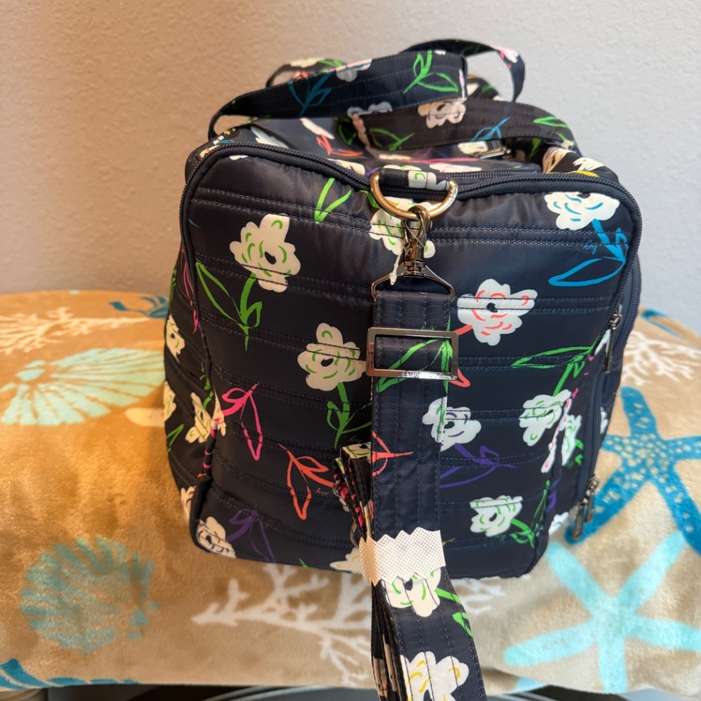 LUG Bright Floral Trolley Duffel~NEW with tags - Picture 12 of 16